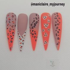 Leopard Print Nail, Cheetah Nails, May Nails, Leopard Print Nails, Print Nails, Nail Art Designs Diy, Leopard Nails, Animal Nails