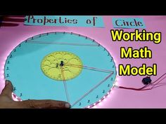 a hand holding a clock with the words'working math model'in front of it