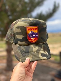 Montana Vintage Style Patch Trucker Hat Camoflauge #celebrity #fashion #fashiontrends #truckerhat #montana Montana Style, Camo Trucker Hat, Mode Vintage, Celebrity Fashion, Trucker Cap, Vintage Stil, Style Vintage, Montana, Camouflage