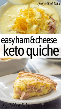 easy ham and cheese keto quiche is the perfect way to start your meal