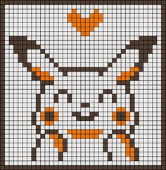 a cross stitch pattern with an orange and white cow on it's chest,