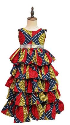 African Princess Dress, African Birthday Dress, Birthday Dress For Kids, Dress For Pageant, Mommy Dress, African Princess, African Print Skirt