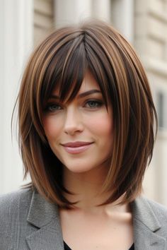 27+ Chin Length Hairstyles for Fine Hair Women 10 Haircut For Girl, Bob Hair Cuts, Haircut For Girls, Rich Girl Hair, Bob Haircut For Girls, Hairstyles For Fine Hair, Medium Hair Styles For Women