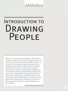 an open book with black and white text on the cover, which reads'instruction to drawing people '