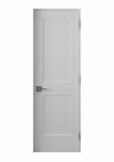 an open white door on a white background