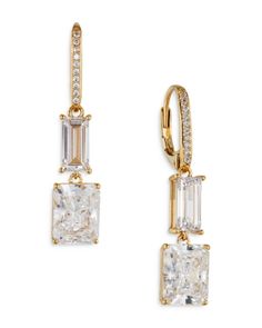 Nadri Invitation Only Cubic Zirconia Double Drop Earrings