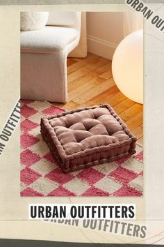 an advertisement for urban outfitters featuring a dog bed