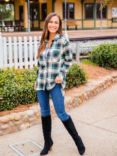 These plaid tops are going to be a staple in your wardrobe. Not only are they so soft & comfy but plaid is so on trend this season. Pair it with jeans and sneakers, or dress it up with your favorite boots. Mixing and matching this top will be so fun! Sizing: Small 0-4 Medium 6-8 Large 10-12 XL 12-14 Model is 5'7" Size 2/4 wearing small Plaid Tops For Everyday Winter Wear, Trendy Plaid Top For Fall, Fall Plaid Flannel Tops, Casual Flannel Tops For Fall, Casual Plaid Tops For Everyday, Everyday Winter Plaid Flannel Shirt, Plaid Flannel Shirt For Everyday Winter Wear, Casual Plaid Flannel Shirt For Spring, Maxi Skirt Dress