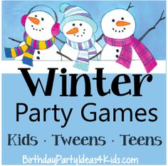 winter party games for kids and teens