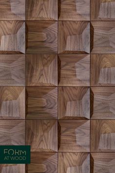 the wooden floor is made up of many different types of wood planks and squares