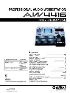 an instruction manual for the yamaha audio workstation