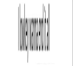 an image of a bar code that looks like it has been made into a piece of art