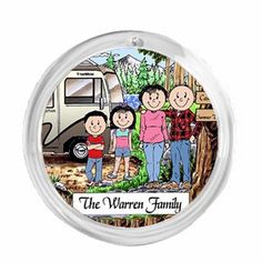 an image of a family with the words, the warren family on it's back