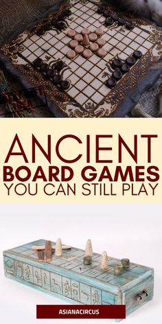 an ancient board game is shown with the words, you can still play on it