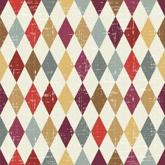 an old fashioned argyle pattern with grungy edges