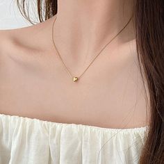 Metals Type : zinc Alloy Fine or Fashion : fashion Product Description:1.Product name: Heart Minimalist Necklace2.Product size: Necklace length:50cm(19.69in),Pendant size:8*8mm(0.31*0.31in)3.Product style: as shown in the picture4.Product color: Golden,Silvery5.Product material: AlloyFeatures:1.Unique and stylish: This heart pendant necklace for women is a trendy and distinctive accessory that embodies the cool and minimalist aesthetic of the fashion.2.Minimalist design: The simple and understat Minimalist Metal Heart Pendant Jewelry, Gold Alloy Heart Pendant Necklace, Gold Alloy Heart Necklace, Gold Heart Pendant Necklace In Alloy, Minimalist Alloy Charm Necklace With Delicate Chain, Gold Heart Necklace In Alloy, Gold Heart-shaped Alloy Necklace, Alloy Heart Charm Necklace, Minimalist Metal Heart Necklace For Everyday