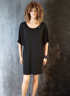 Black jersey loose fit oversized shirt dress. No exact size provided.   Measurements: Bust: 47.2" (120 cm) Waist: 41" (104 cm) Sleeve till neck: 14.9" (38 cm) Length: 33.4" (85 cm)   Great condition   If you want to purchase more items, write message. I will make special price and delivery.   Fast courier delivery. Please, provide your mobile number in a note to seller. Black Oversized Shirt, Long Black Shirt, Oversized Shirt Dress, Women Shirt, Black Shirt Dress, Long Black, Oversized Shirt, Womens Clothing Tops, Cute Dresses