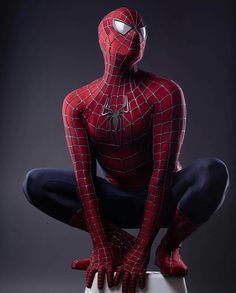 the amazing spider - man is posing on top of a toilet