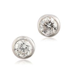 Bezel set diamond studs are the perfect way to add a touch of modern-chic style and sparkle to your unique look. Solitaire Studs, Bezel Set Diamond, Modern Chic, Touch Of Modern, Diamond Solitaire, Diamond Studs, Bezel Setting, Chic Style, White Gold