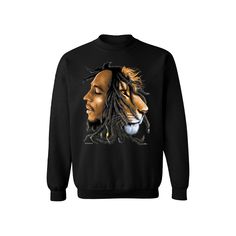 You won't worry about a thing in this Bob Marley Zion graphic sweatshirt. You won't worry about a thing in this Bob Marley Zion graphic sweatshirt. Crewneck Long sleevesFABRIC & CARE Cotton, polyester Machine wash Imported Size: XXL. Color: Black. Gender: male. Age Group: adult. Material: Cotton Blend. Sweatshirt Crewneck, Buy One Get One, Graphic Crewneck Sweatshirt, Bob Marley, Graphic Crewneck, A Thing, Long Sleeve Tee, Fabric Care, Age Group