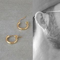 Mens single hoop, Hoop earrings men, Gold hoops men This listing is for one latch back gold hoop, If you are interested in 2 hoops please note so in drop down menu. The earring are super comfortable, light weight and add a modern touch to any look. ⊹ D e t a i l s Gold filled hoops Dimensions: Radius - 1.5 cm || 0.59 inch Width - 2 mm || 0.07 inch All jewelry arrive in gift boxes. Back to Earrings for men: https://www.etsy.com/il-en/shop/closeupjewelry?section_id=26623804 Back to shop: https://w Hoop Earrings Men, Mens Earrings, Earrings Men, Mens Earrings Hoop, Small Gold Hoops, Gold Hamsa, Earrings For Men, Earrings Hoops, Hoops Gold