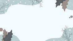 an abstract background with leaves and snow