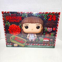 the funky little pop vinyl figure is in its christmas box, and it's ready to be shipped