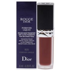 Rouge dior forever liquid is the 1st ultra-pigmented, transfer-proof liquid dior lipstick, with vibrant, ultra-matte colors that withstand contact. With striking color. Dior Rouge, Dior Lipstick, Dior Forever, Makeup Lipstick, Lip Makeup, Christian Dior, Beauty Products, Beauty Makeup, Dior