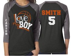 Glitter Basketball Mom Shirt | Love My Boy | Customized 3/4 Sleeve Raglan | Basketball Shirt Grandma, Aunt, Stepmom Glitter Basketball, Basketball Mom Shirts, Baseball Tee Shirts, Custom Basketball, Basketball Mom, Basketball Shirts, Love My Boys, First Time Moms, My Boy