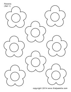 the flower pattern is shown in black and white, with four petals on each side