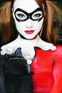 Harley Quinn Harley Quinn Makeup, Joker Makeup, Harley Quinn Costume, Halloween 2014, Harley Quinn Cosplay, Halloween Make Up, Halloween 2018, Joker And Harley Quinn, Fantasy Makeup