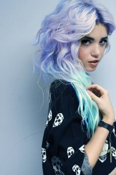 Hair Color Pastel, Color Pastel, Pastel Hair, Mermaid Hair, Hair Envy, Dream Hair, Grunge Hair, Dip Dye