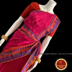 Design by Classical Dance Jewelry® ❥ A collection of colorful and elegant dance sarees in cotton fabric with minimalistic patterns for all the ladies who are ardent fans of our traditional dance. ❥ These sarees are also known as Kalakshethra sarees. ❥ Dance practice sarees have different measurements than the usual sarees and can't be used as a party wear or casual wear. ❥ It is made of pure cotton saree with plain contrast color borders.These practice sarees worn over pajamas / pants and a chol Rust Blouse, Choli Blouse, Pajamas Pants, Classical Dance, Dance Jewelry, Traditional Dance, Dance Practice, Dress Measurements, Half Saree