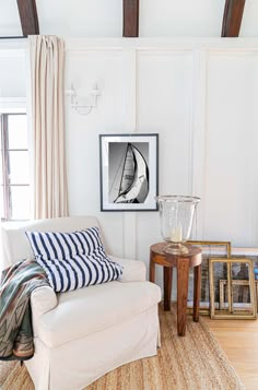 a living room filled with furniture and decor