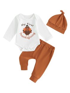 target infant thanksgiving outfits Fall Thanksgiving Outfits, Boy Thanksgiving Outfit, Football Pants, Thanksgiving Outfits, Newborn Baby Girl, Pants Outfits, Long Sleeve Onesie, Thanksgiving Outfit