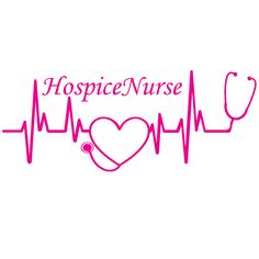 the words hospital nurse with a stethoscope on it's heart and heartbeat