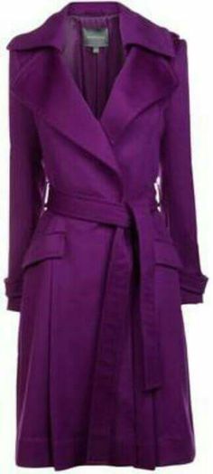 # Purple Trench Coat, Purple Stuff, Winter Typ, Purple Coat, Tailored Coat, Purple Reign, Purple Love, فستان سهرة, All Things Purple