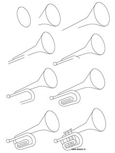 an image of musical instruments coloring page