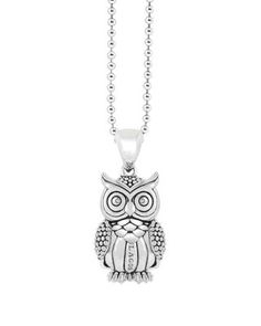 A whimsical owl pendant on a chain in sterling silver. Whimsical Owl, Owl Pendant Necklace, Mens Silver Jewelry, Whimsical Jewelry, Pendant Necklace Silver, Owl Jewelry, Owl Pendant, Necklace Silver, Necklace Designs