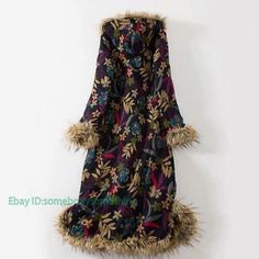 Women's Floral Bohemian Faux Fur Thicken Hooded Coat Warm   Color:As Shown Size:M-XL Material:Faux Fur       Payment 1. Payment must be made within 7 days of auction closing (Unpaid dispute will automatically open when item is not paid in 7 days). 2. PLEASE NOTE: SHIPPING&HANDING DOES NOT INCLUDE DUTIES, LOCATL TAXES OR ANY OTHER IMPORTATION FEES. 3. Please list your special requests (color, packages, value of declaration, etc.) in the EBAY NOTES SECTION when you make payment Shipping 1. We Ship Faux Fur Parka, Festival Mode, Winter Fur Coats, Long Coat Women, Fur Parka, Womens Parka, Padded Coat, Cotton Coat, Moda Vintage