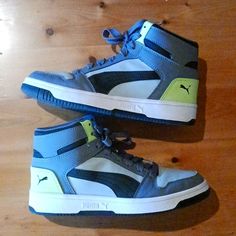 Brand New Without Box! Excellent Condition Outdoor High-top Sneakers With Puma Logo, High-top Puma Sneakers For Outdoor, Outdoor High-top Puma Sneakers, Gray Puma Sneakers For Sports, Gray Sporty Puma Sneakers, Sporty Gray Puma Sneakers, Puma High Top Sneakers, Puma Shoes Mens, Puma High Tops