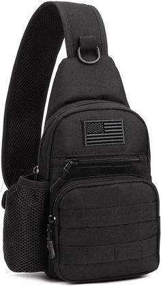 #ad Tactical Black Shoulder Bag For Outdoor Activities, Tactical Shoulder Bag With Adjustable Strap For Outdoor, Military Style Black Bags For Outdoor Activities, Durable Black Tactical Chest Bag, Durable Black Tactical Shoulder Bag, Durable Tactical Black Shoulder Bag, Durable Black Military Bags, Durable Military Black Bags, Tactical Durable Shoulder Bag For Outdoor Activities