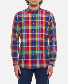 Frontal buttons closure. Long sleeve. Logo detail. All over check. Color: multicolor. Composition: 100% Cotton Classic Multicolor Shirt For Fall, Casual Multicolor Button-up Flannel Shirt, Multicolor Casual Button-up Flannel Shirt, Classic Multicolor Fall Shirt, Classic Multicolor Button-up Shirt, Multicolor Spread Collar Shirt For Work, Multicolor Collared Cotton Flannel Shirt, Classic Multicolor Tops For Fall, Classic Multicolor Fall Top