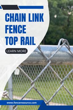 chain link fence top rail Chainlink Fence, Fabric