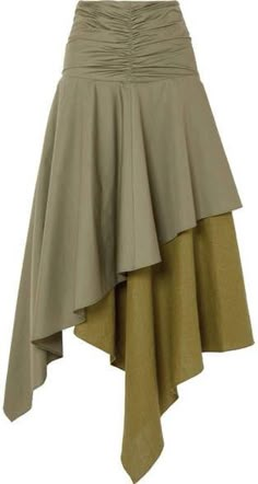 Gaun Fashion, Satin Midi Dress, Asymmetrical Skirt, Linen Skirt, Skirt Design, Silk Crepe, Fashion Sewing, A Skirt, Asymmetric Hem