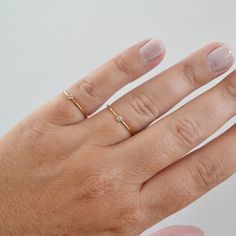 Tiny Stone Ring, Dainty Gemstone Ring, 14K Gold Filled Ring, Alternative Diamond Ring, Delicate Stac Everyday Minimalist Diamond Ring, Dainty Hypoallergenic Stackable Rings For Everyday, Adjustable Dainty Midi Rings, Dainty Everyday Ring With Tiny Details, Delicate Tiny 14k Gold Midi Rings, Dainty Everyday Rose Gold Crystal Ring, Delicate Tiny Midi Rings For Everyday, Dainty Rose Gold Crystal Ring, Everyday Stackable Open Ring With Solitaire