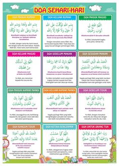 an arabic poster with instructions to learn how to say the names in english and arabic