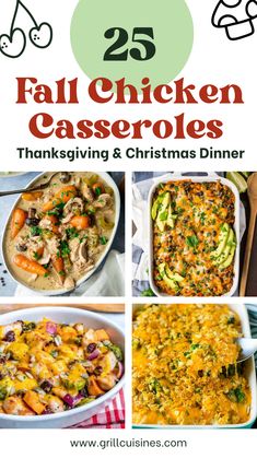 25 fall chicken casseroles that are thanksgiving and christmas dinner