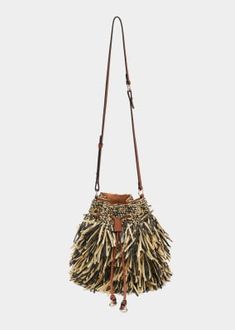 Gigi Fringe Drawstring Bucket Bag Fringe Bucket Bag For Shopping, Summer Bucket Bag With Tassels, Chic Bucket Shoulder Bag With Tassels, Handbag Collection, Drawstring Bucket Bag, Ulla Johnson, Leather Flats, Cow Leather, Drawstring Bag