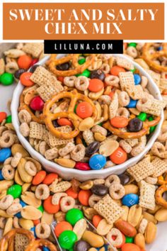 Are you a fan of the perfect blend of sweet and salty? Look no further because we've got you covered with this delicious No Bake Sweet and Salty Chex Mix recipe from Lil' Luna! Satisfy your taste buds with this addictive snack that's perfect for potlucks, parties, or just a movie night at home. Don't miss out on this scrumptious recipe—click for it today! Salty Chex Mix, Chex Mix Original, Cinnamon Chex, Sweet Chex Mix, Sweet Chex, Chex Mix Recipe, Movie Night At Home, Chocolate Chex